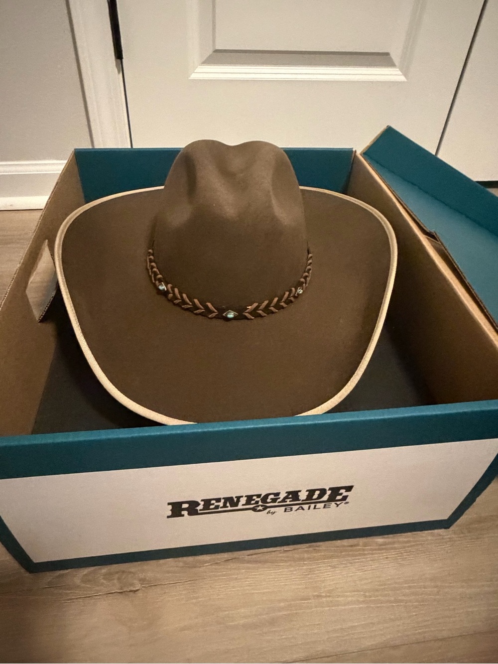 Renegade by Bailey Brown Felt Western Hat with Braided Band